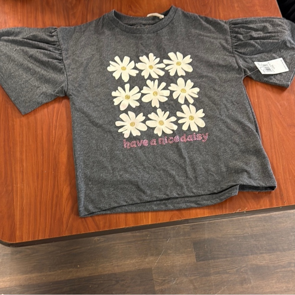 Jessica Simpson Girls Graphic Tee - “Have a Nice Daisy” - Size L (12)